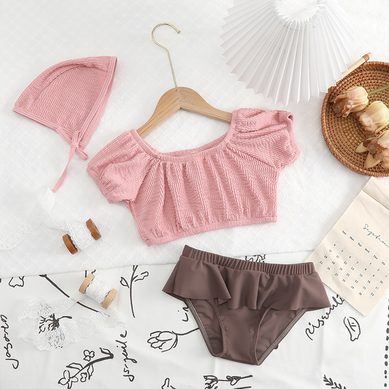 Children's swimsuit Foreign Trade Children's split triangle strap swimsuit cute baby Xiaoqing new children's swimsuit