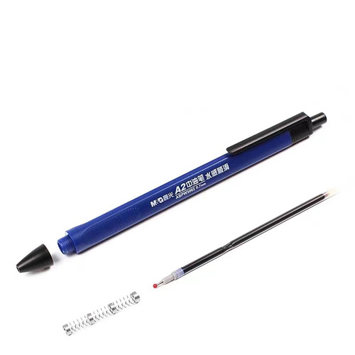 Chenguang ABPW3002 gel pen needle tube type press ballpoint pen A2 medium oil pen signature pen ballpoint pen
