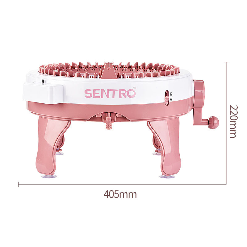 Máquina de tejer cilíndrica de estrella, hecha a mano, con manivela, para tejer gorros, bufandas, calcetines y telas.