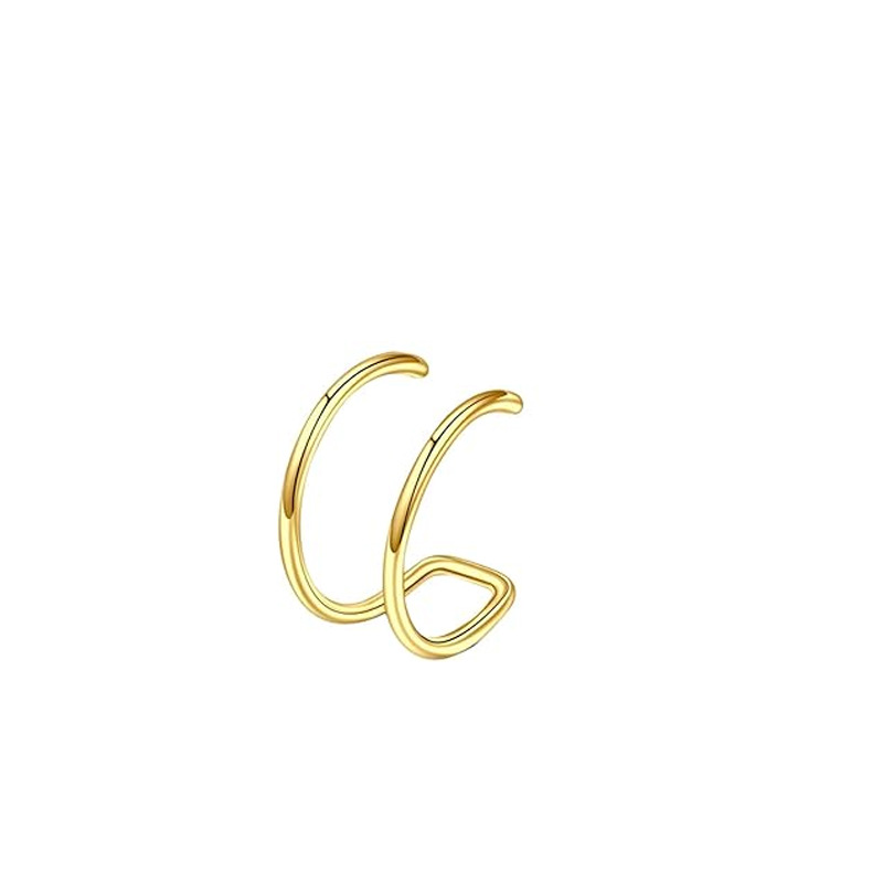 Cross-Border Stainless Steel Stud Gold Basic Ring Nose Clip Small Star Butterfly Fashion Piercing Jewelry Wholesale_voghion.com
