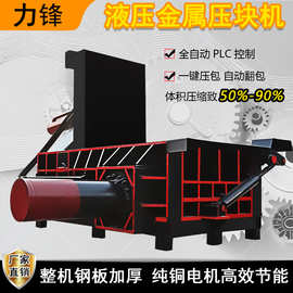 废铁皮铝屑压块机 全自动金属压块打包机价格 边角料液压打包机厂