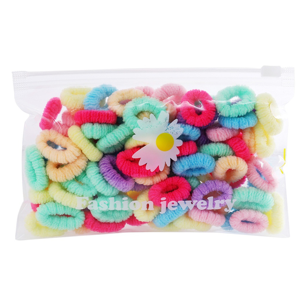 Bebé flor toalla anillo de pelo hembra poda calabaza pelo niños alto elástico no lastimar cabeza de pelo cuerda chica accesorios para el cabello