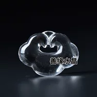 Натуральный белый кристалл Ruyi Peace Lock Cloud, двусторонний нефритовый кулон ручной работы Ruyi, аксессуар-подвеска.