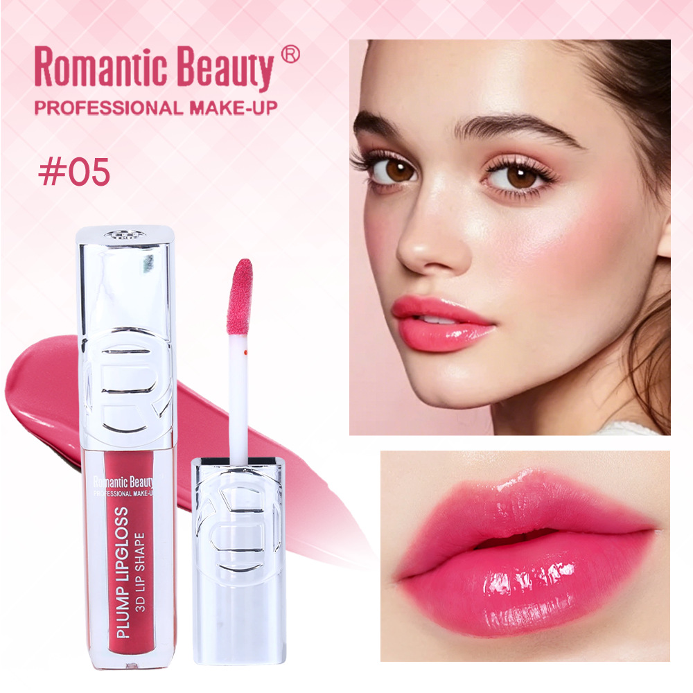 Esmalte labial de espejo transfronterizo, esmalte labial de agua, fácil de colorear, labio de tuck, color de brillo labial impermeable, color de lápiz labial líquido