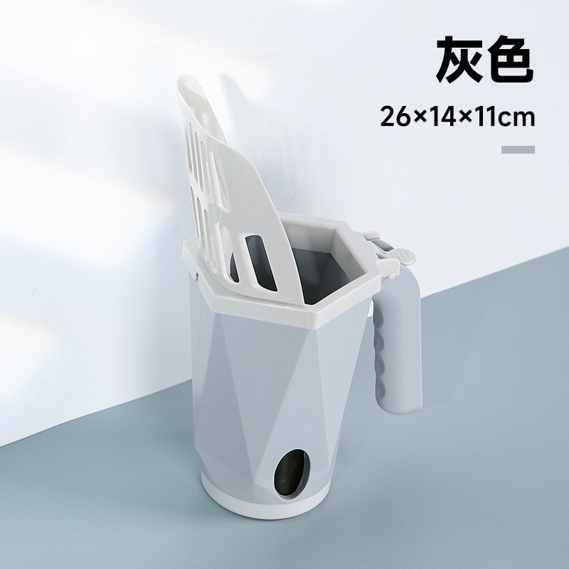 Una sola pala de arena de gato conjunto portátil mascota al por mayor pala de arena de gato entrega un rollo de bolsa de basura degradable personalizada