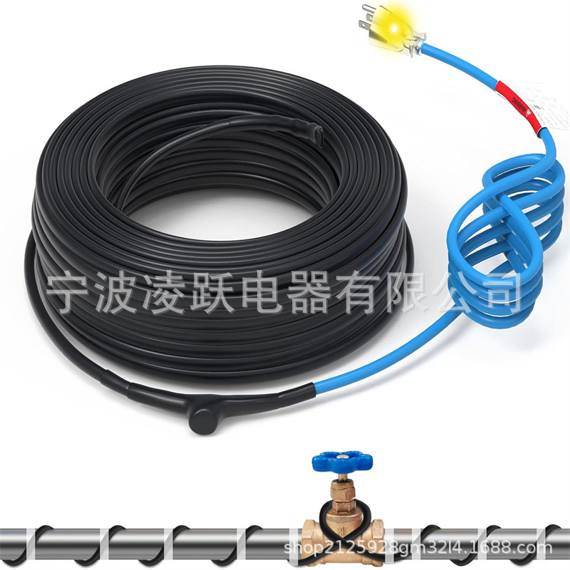 120V 30FT 自调节预组装水管热电缆用于管道冻结保护,
