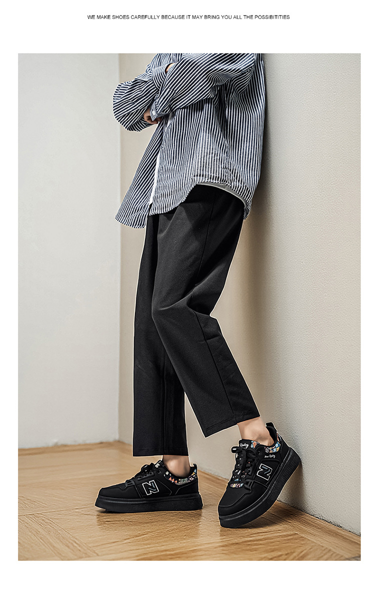 Giày thể thao nam sneaker trắng phong cách cá tính, thoáng mát, đế êm — 723 trắng chi tiết 15
