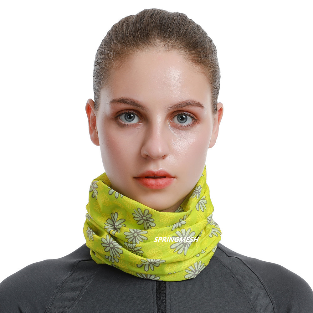 Sunscreen face mask, outdoor hiking sun visor, UV-resistant camouflage multi-functional seamless magic headscarf