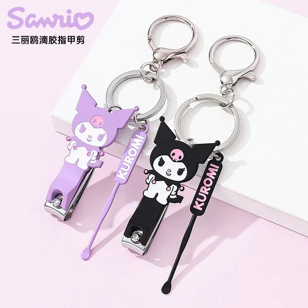 Sanrio Genuine Cute Cartoon Glue Dropping Nail Clipper Nail Clipper Home Compact Portable Various Shape Armor Cute