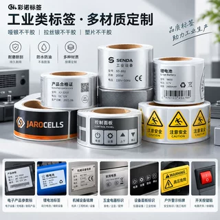 不干胶贴纸定制 工业标识哑银拉丝银塑片防水耐磨损标签定制印刷