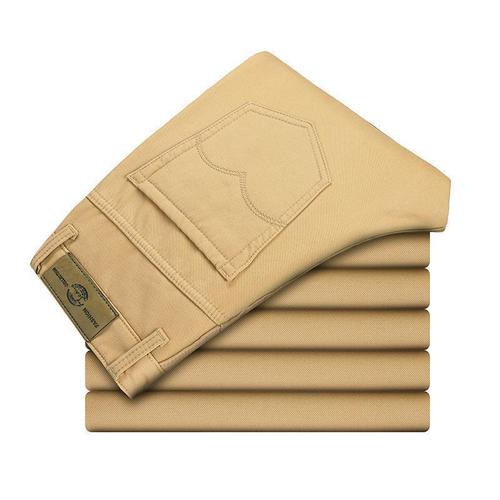 Mens Chinos Large Size Pants Man Cotton Trousers Casual Long Pants for Men