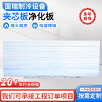 净化板夹芯板厂房隔墙吊顶保温隔热板活动板房材料夹芯板净化板