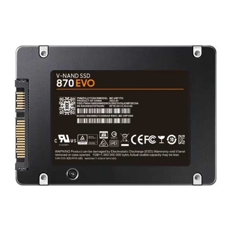 SSD 870EVO SATA3 2,5" — 500 ГБ/1 ТБ/2 ТБ/4 ТБ, до 560/530 МБ/с