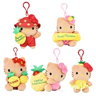 Гавайская черная кожаная подвеска в виде ананаса hellokitty, милая плюшевая кукла kt, подвеска-брелок