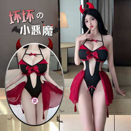 林林婷情趣内衣女纯欲小恶魔制服套装性感连体衣诱惑魅魔战袍2796