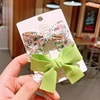 Cute hairpins for princess girl's, children's small hairgrip with bow, western style