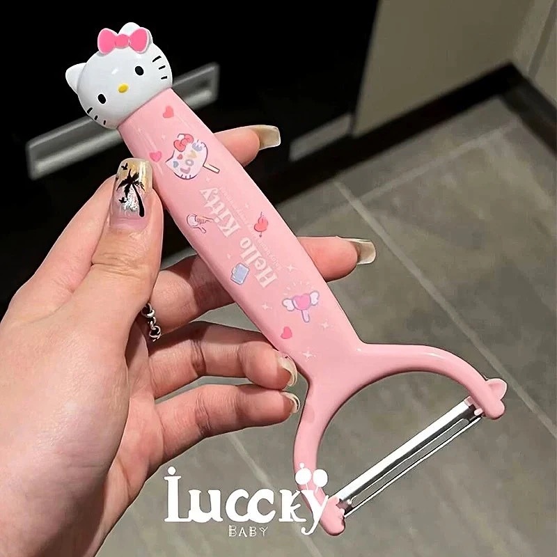가정용 주방 과일칼 스테인리스 학생 기숙사 과일 껍질 벗기는 도구 귀여운 소녀용