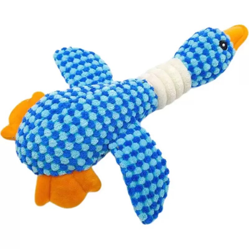 파란색 털실 거위