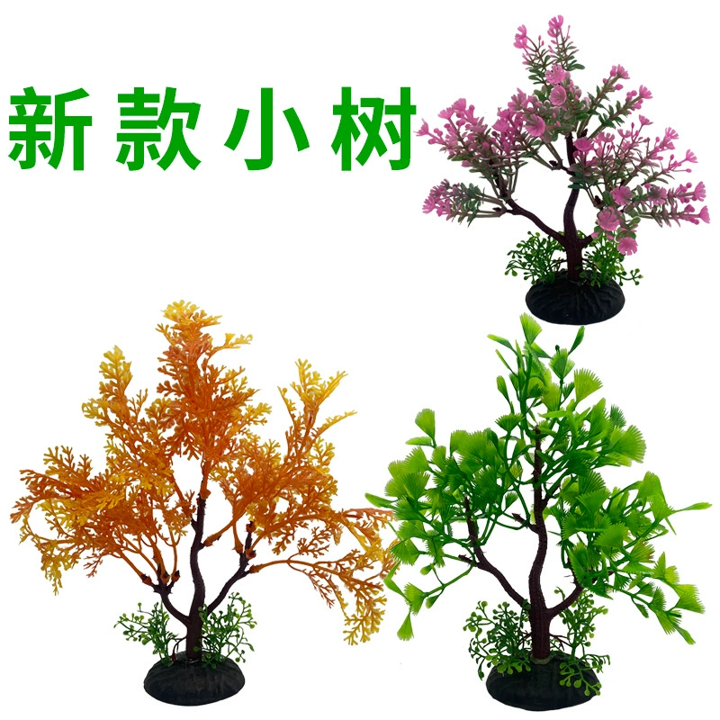 Realistic aquarium decor, plastic aquatic plants, artificial plants