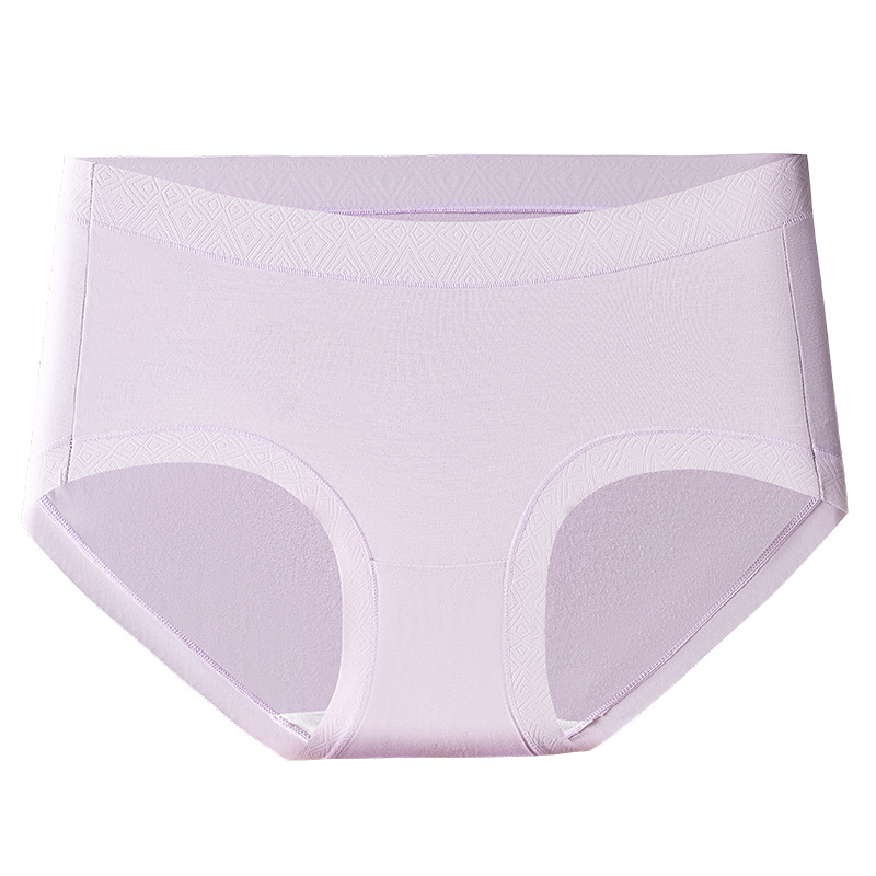 60S superfino Modal ropa interior de mujer alta elástica 10A antibacteriana polilactato entrepierna cintura cómoda cabeza de pantalón de mujer image 6
