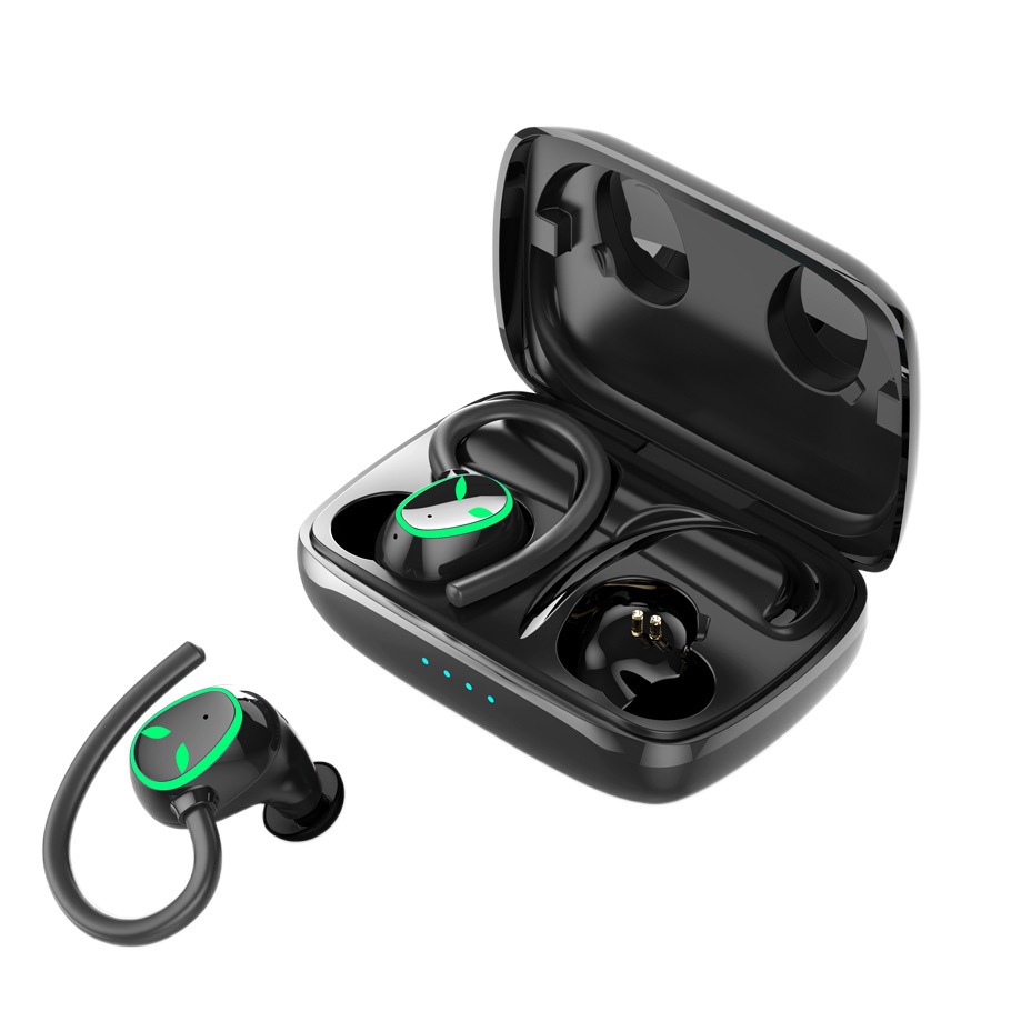 [Selección estricta] Deportes populares auriculares Bluetooth TCS oído-montado inteligente impermeable fresco LED luz de alta calidad de sonido auriculares