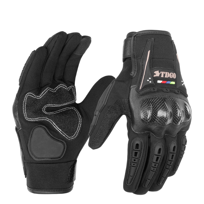 Guantes de motocicleta para hombres para montar en invierno caliente impermeable a prueba de frío guantes de motocicleta de caballo a prueba de caídas para todas las estaciones