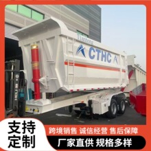 跨境销售后翻自卸半挂车煤炭砂石料运输空气悬架气囊桥自卸拖车