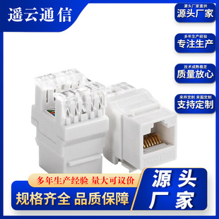 Category 6 Cat6 45-Degree 180-Degree Network Information Module Category 6 Gigabit Network Cable Rohs Certified Durable and Corrosion-Resistant