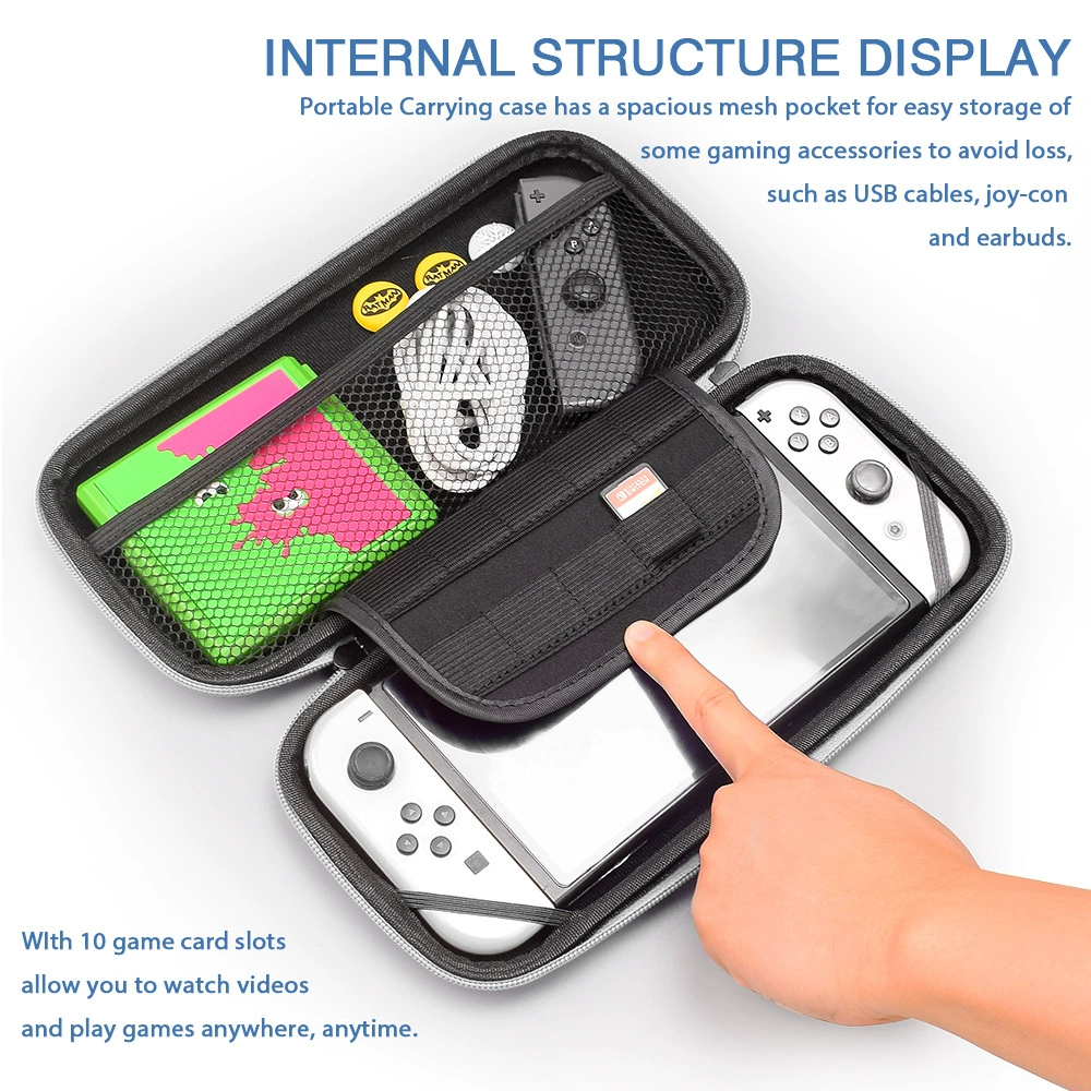 Применимый держатель сумки для Nintendo Switch с ремнем, ремень storage кейс для Switch OLED, косая cross -bag, сумка для консоли
