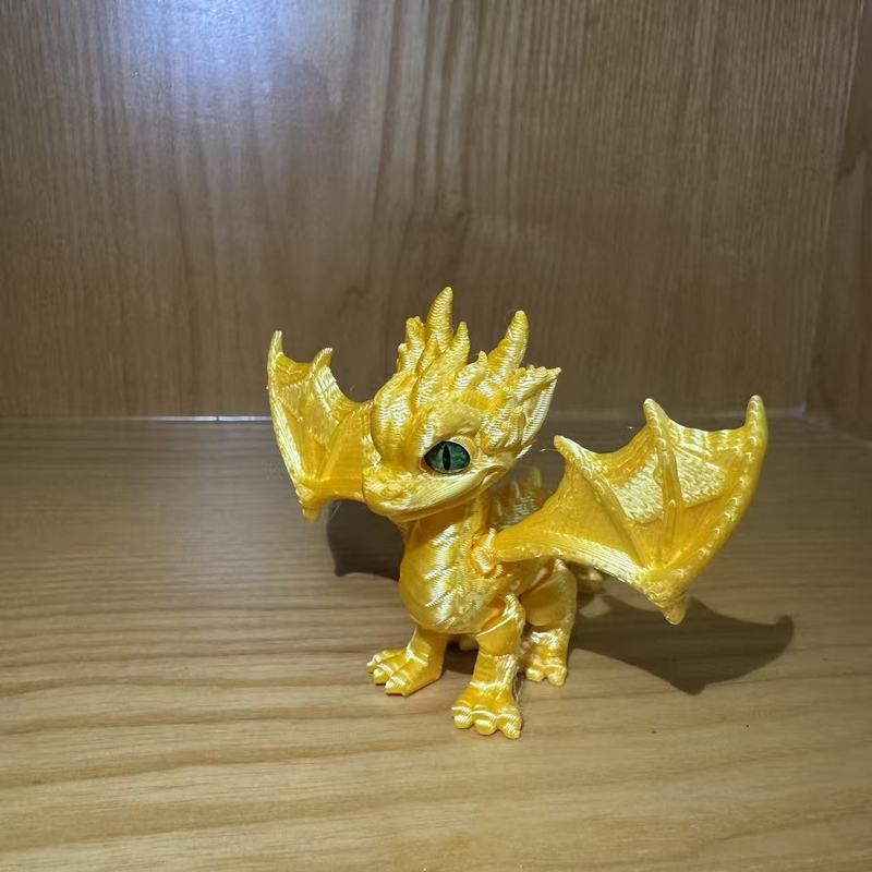 3D打印玩具恶魔翅膀飞龙关节可活动摆摊小玩具宠物摆件工艺礼品|undefined