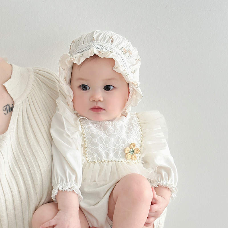 Sombrero para bebés primavera y otoño delgado coreano joven mes gorro de corte extranjero gorro de bebé recién nacido sombrero protector solar