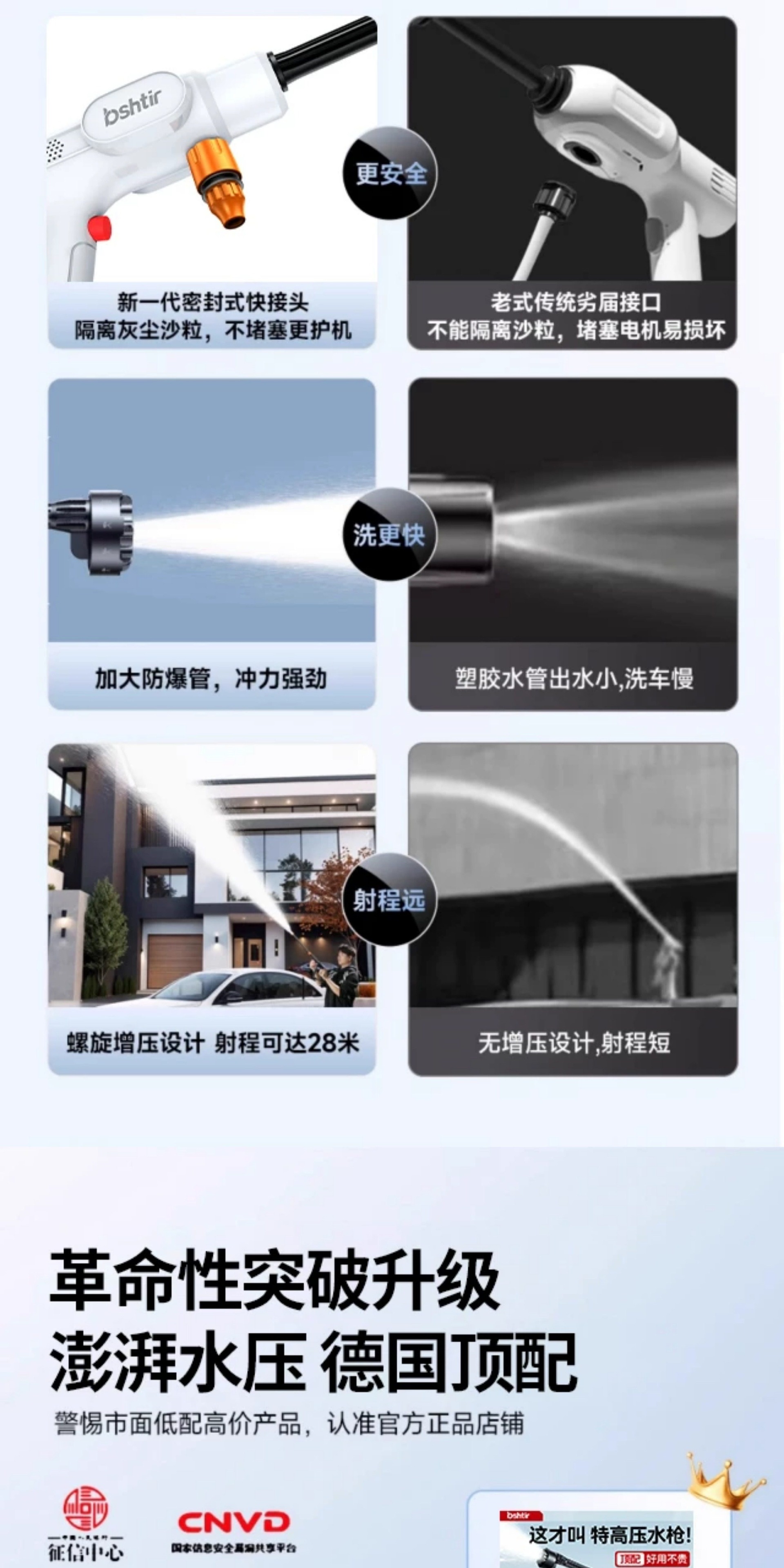 Suitable for wireless car washers, high-pressure water guns, household cleaning tools, powerful booster, high-power rechargeable lithium battery 20