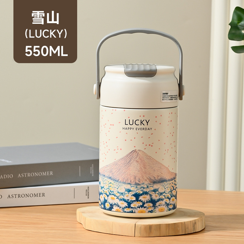 大容量茶水分離カップ花茶ステンレス保温カップ高颜値双飲ストローカップ携帯家庭用水筒|undefined
