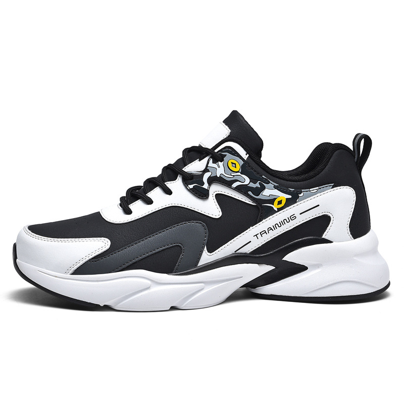 555 leather black and white