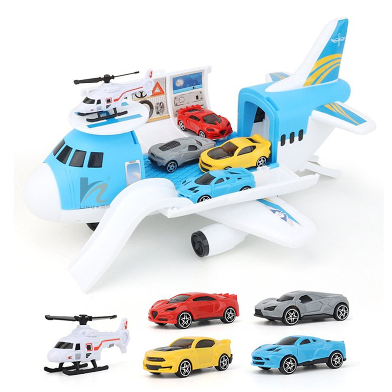 Children's storage transport plane with 4 cars helicopter aviation model toys cross-border direct supply of new products Children's storage transport plane with 4 cars helicopter aviation model toys cross-border direct supply of new products