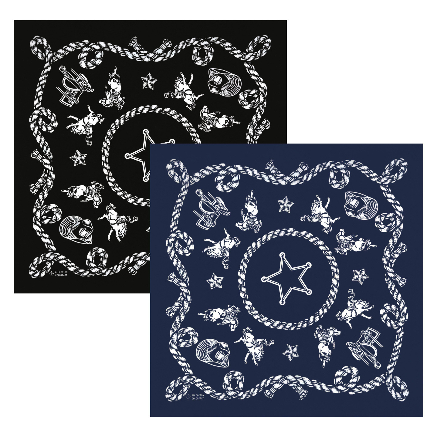 Premium Cotton Digital Print In-Stock Rider Scarf, American-Style Square Scarf for Street Dance, Sports, Cycling, Mountaineering, and Outdoor Activities