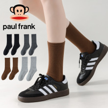 四季款大嘴猴7A抗菌中筒袜子女 新疆棉吸汗防臭糖果色运动长袜