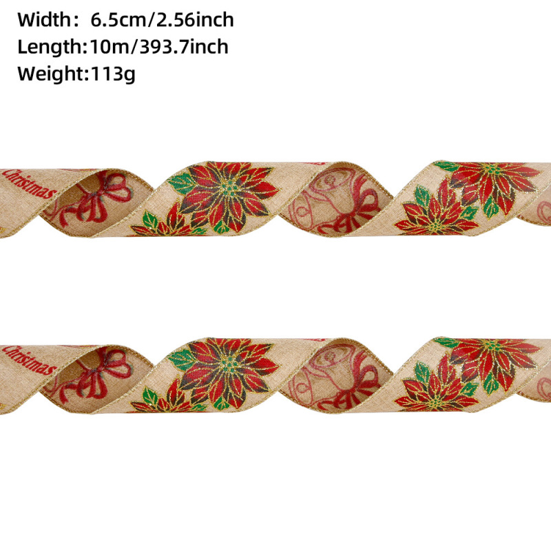 6.5cmクリスマスリボン飾りクリスマス装飾品ギフトボックス|undefined