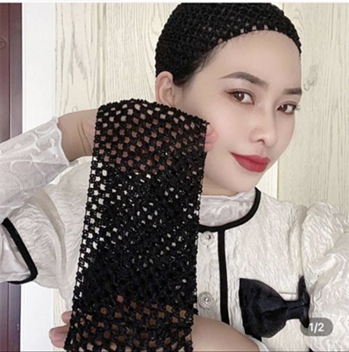 ムース百搭フィッシュネットヘアバンド、シームレス美容ヘアバンド、洗顔用ヘアバンド、ヘアフープ、エスニック女性用ヘッドスカーフ|undefined