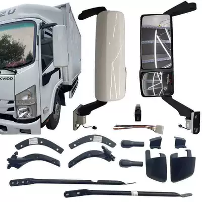 Isuzu Qingling Kv100 Kv600 M100 M600 Modified Electric Heating Large Field of View Rearview Mirror Reversing Mirror (Large field of view rear view auxiliary mirror) - rearview-mirror-assembly-12v-wiring-harness-and-adjustment-switch-not-included