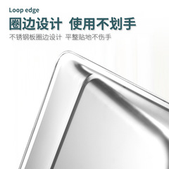 New stainless steel dustpan thickened garbage bucket household outdoor cleaning bucket garbage shovel road cleaning tool bucket