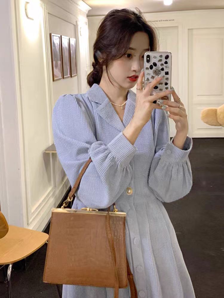 Corduroy autumn dress