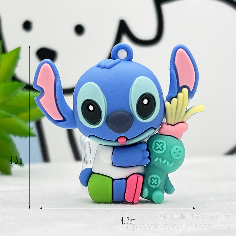 Llavero Stitch Llavero Colgante pequeño Etitch Llavero Stitch Colgante de muñeca Bolsa de coche Accesorios