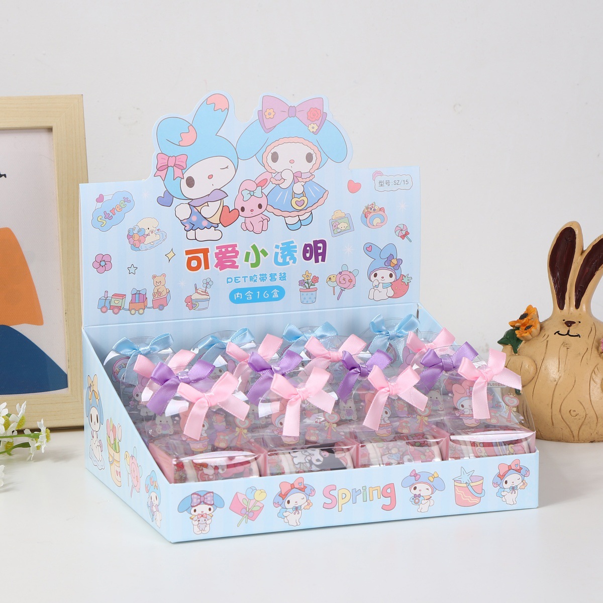 Nueva cinta de cuenta de bolsillo linda para niños Kapibala caja de regalo material de decoración de bricolaje cinta adhesiva de cuenta manual