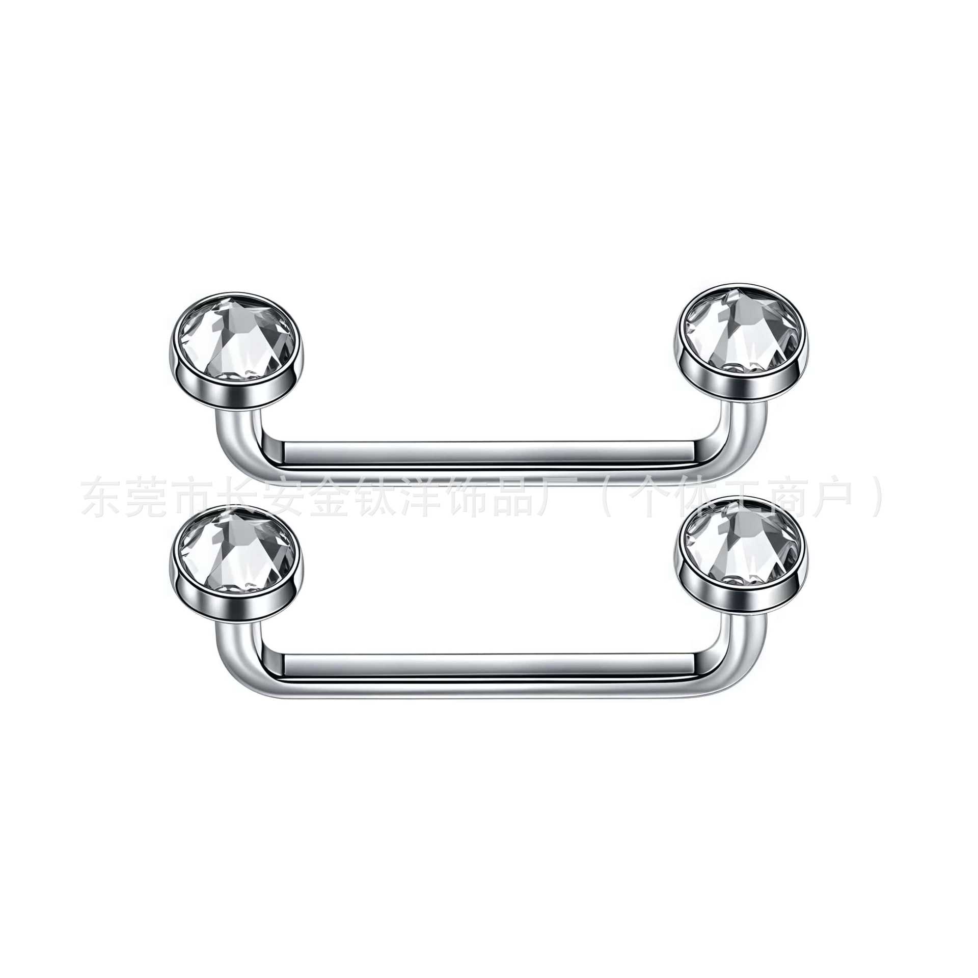Labret piercing jewelry detail image