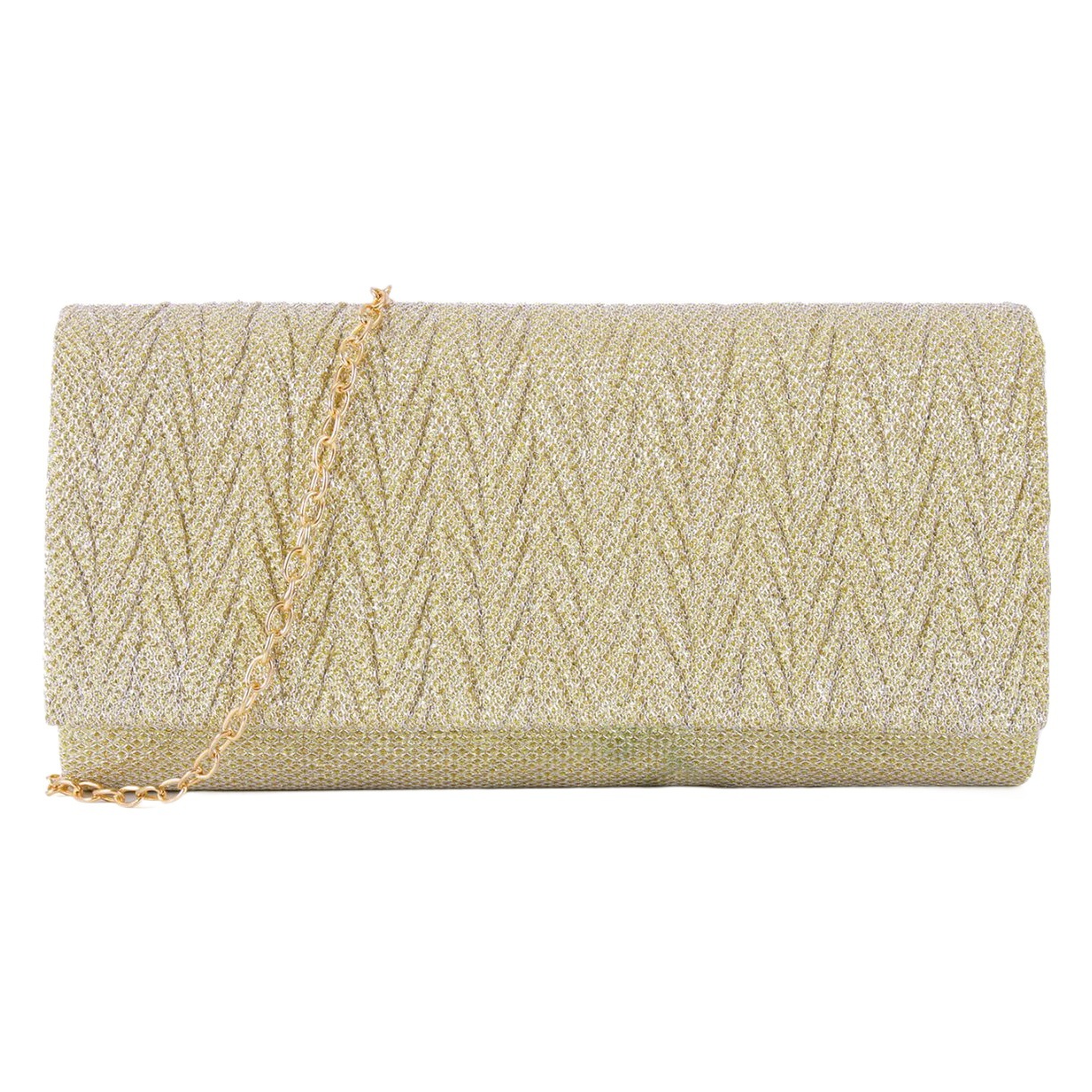 Venta directa de fábrica transfronteriza bolso de embrague bolso de noche de las mujeres colorido brillante plisado bolso de noche bolsa de mensajero de fondo redondo