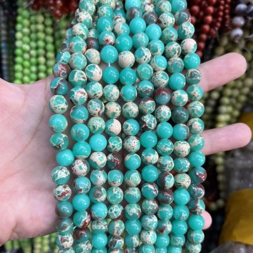 Factory Direct Sale Dangshen Longshoushan Python Skin Bead Strand Bracelet Semi-Finished Wholesale Fashion Button DIY Matching