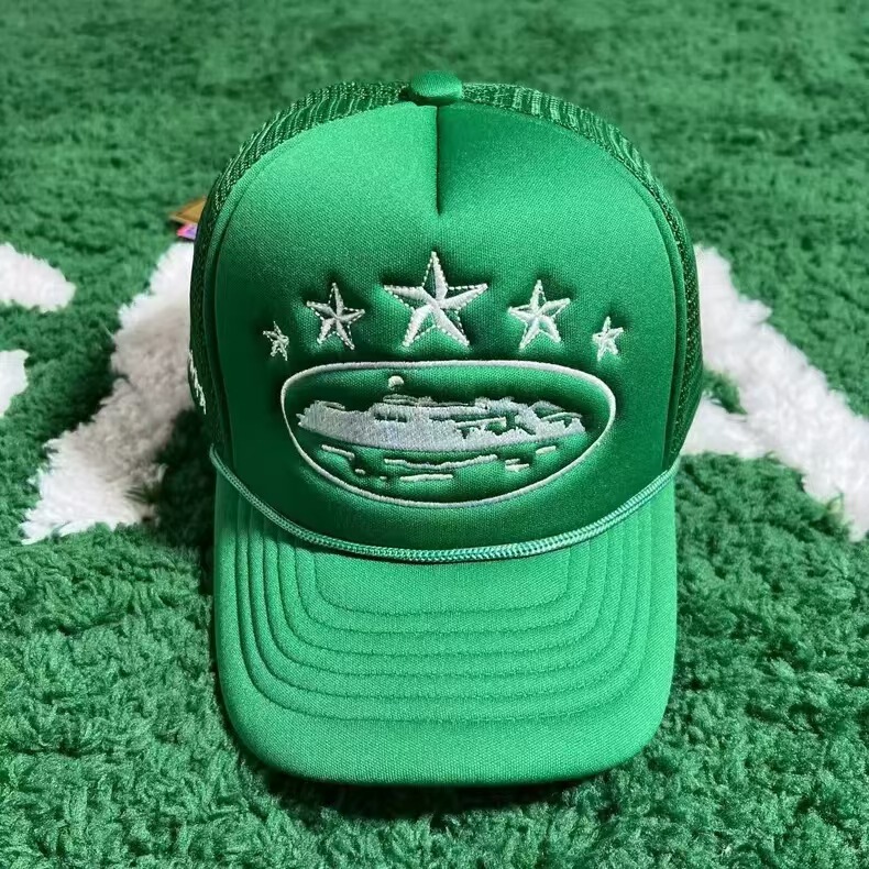 Corteiz 5 Starz Alcatraz Trucker American Truck Hat Export Trendy Brand Embroidered Sunscreen Card