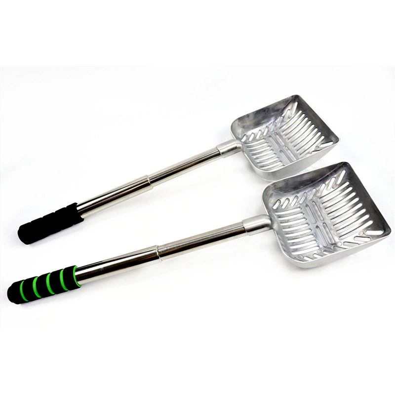 Pet выдвижной кошачий наполнитель лопатой уборки домашних животных сборщик зоотовары большая сетка металлическая кошачий наполнитель Лопата