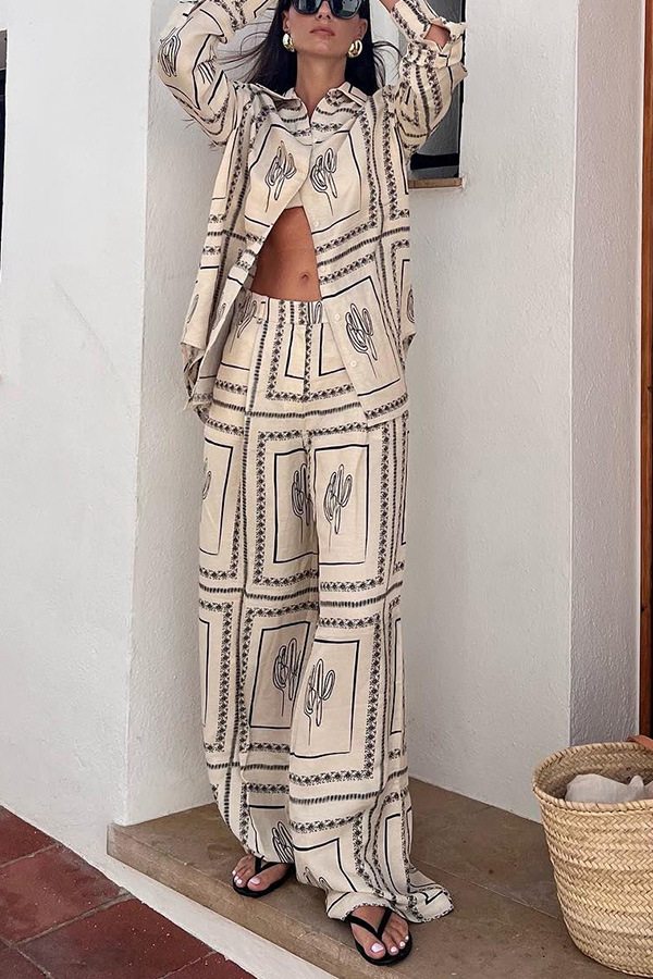 2 Pieces Set Quantity Daily, Street Occasion Daily Street Women's Casual Printing Polyester Printing Pant Co-ord Set Pants Sets